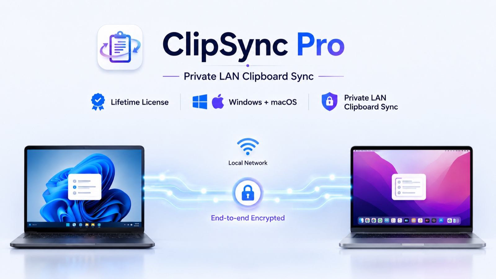ClipSync - Cross-Device Clipboard Sync | LAN Secure Transfer